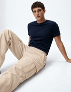Straight Fit Cargo Pant – Beige