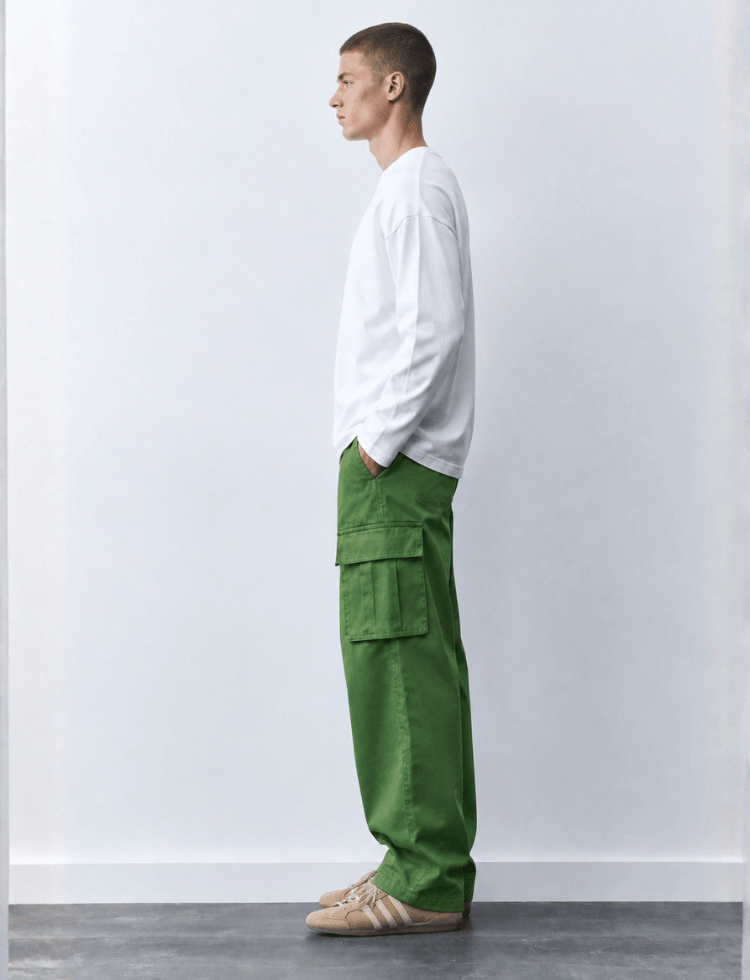 Straight Fit Cargo Pants – Green