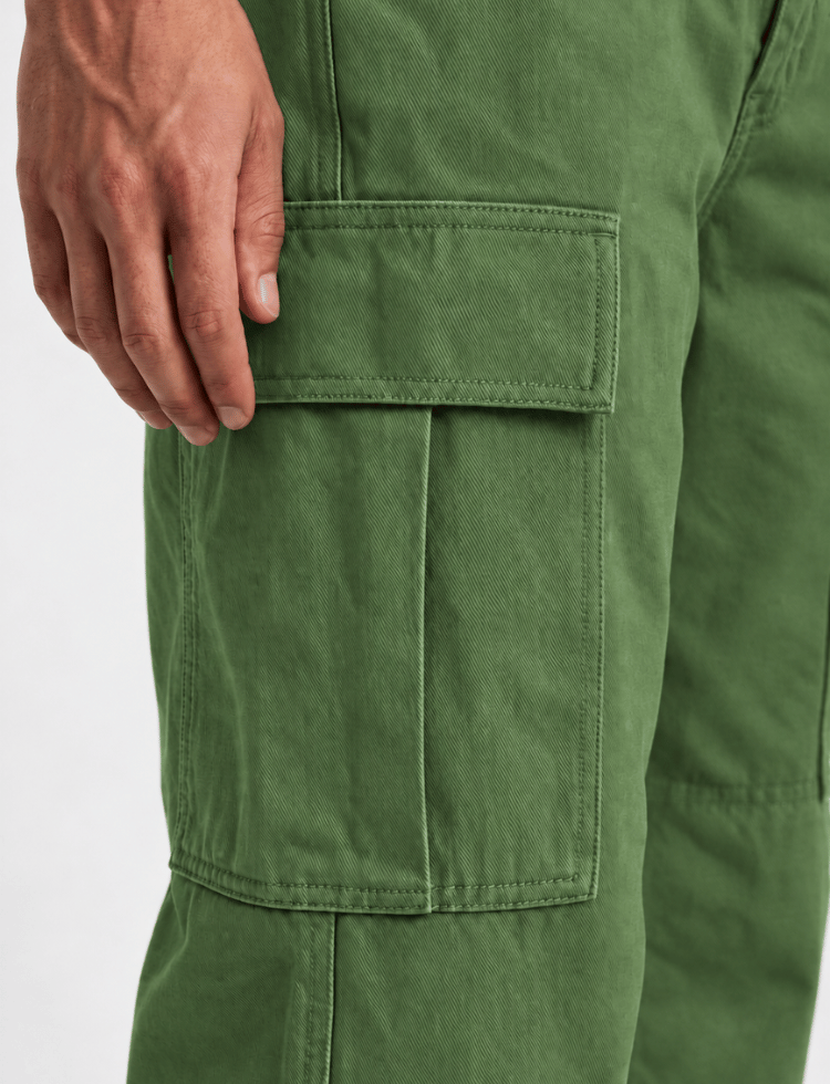 Straight Fit Cargo Pants – Green