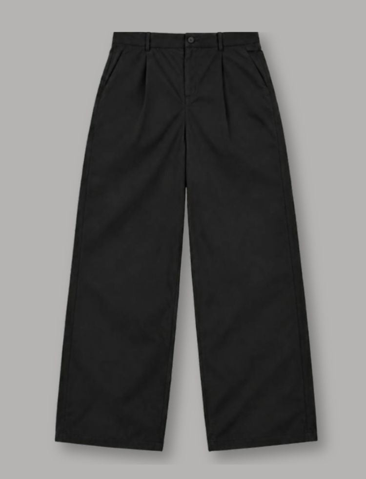 Black Wide-Leg Trousers