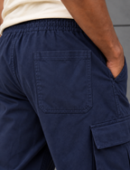 Navy Blue Baggy Cargo Pants