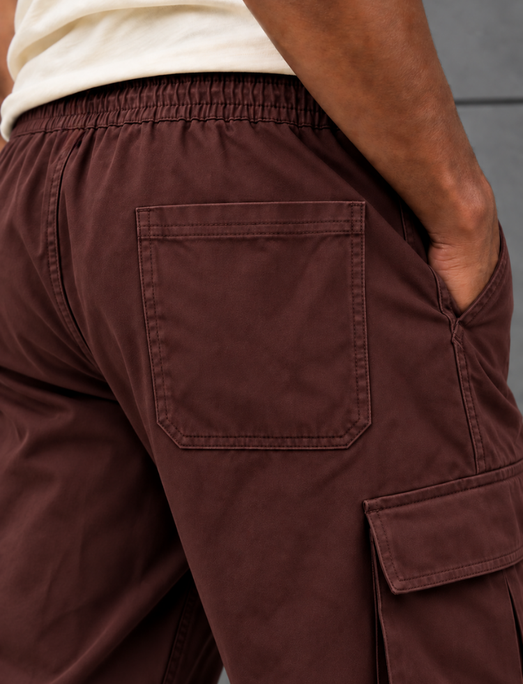 Brown Baggy Cargo Pants