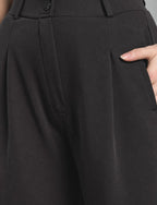 Black Wide-Leg Trousers