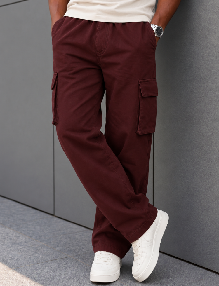 Brown Baggy Cargo Pants