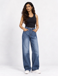 Blue Faded Jeans - Women