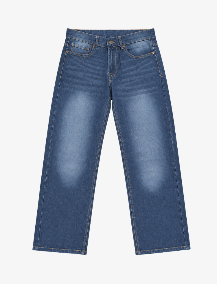 Blue Faded Jeans - Women