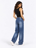 Blue Faded Jeans - Women