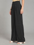 Black Wide-Leg Trousers