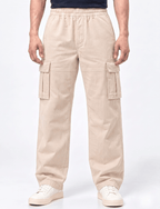 Straight Fit Cargo Pant – Beige