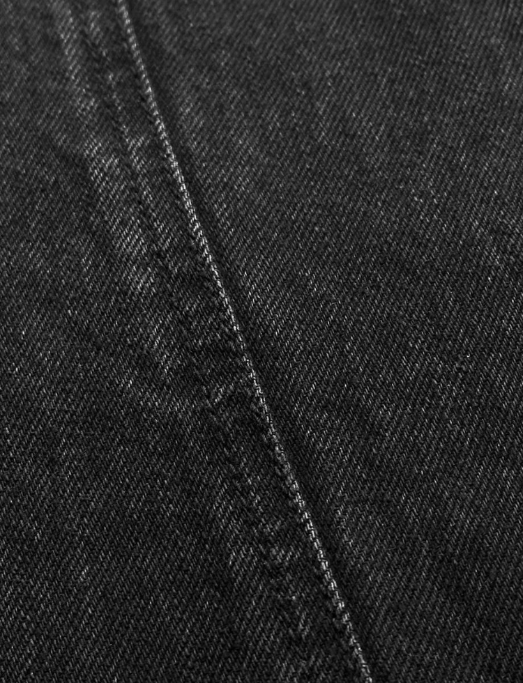 Women's Black Washed Wide-Leg Jeans