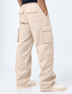 Straight Fit Cargo Pant – Beige