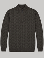 Black Knit Sweater – Quarter Zip Neck