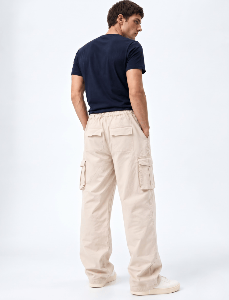 Straight Fit Cargo Pant – Beige