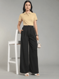 Black Wide-Leg Trousers