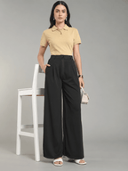 Black Wide-Leg Trousers