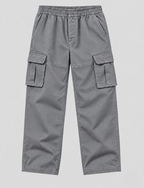 Grey Twill Cargo Pants
